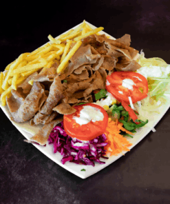 Assiette kebab agneau