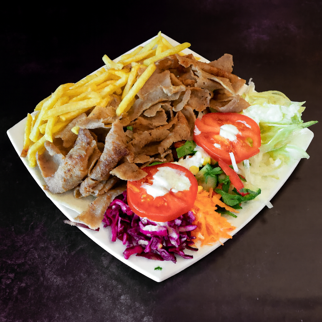 Assiette kebab agneau